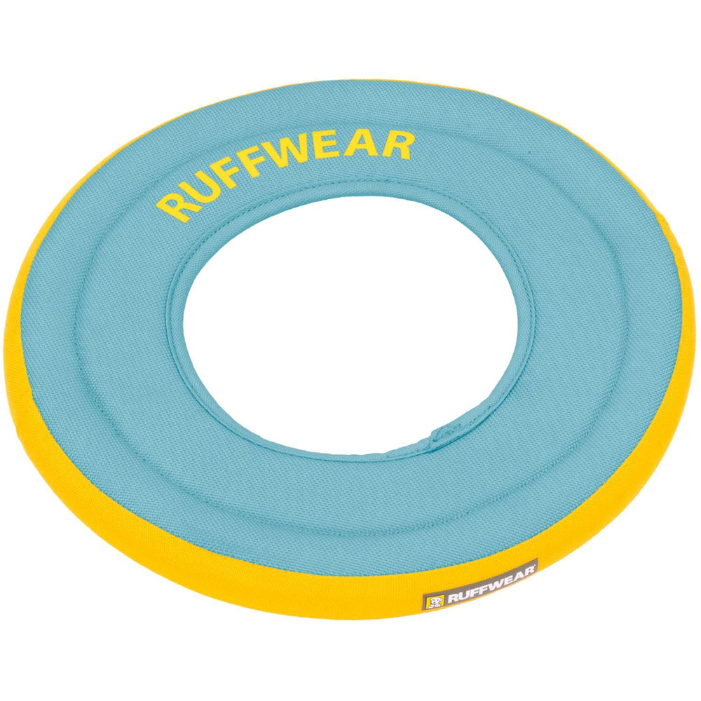 Ruffwear Hydro Plane disc on water, highly visible for easy retrieval
