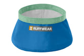Ruffwear Trail Runner Bowl folded in pocket for on-the-go hydration.