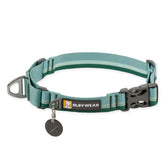 Ruffwear Web Reaction collar with escape-proof buckle for secure play.