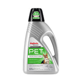 Rug Doctor BISSELL Professional 48oz bottle pour demonstrates triple-action stain and odor cleaning.