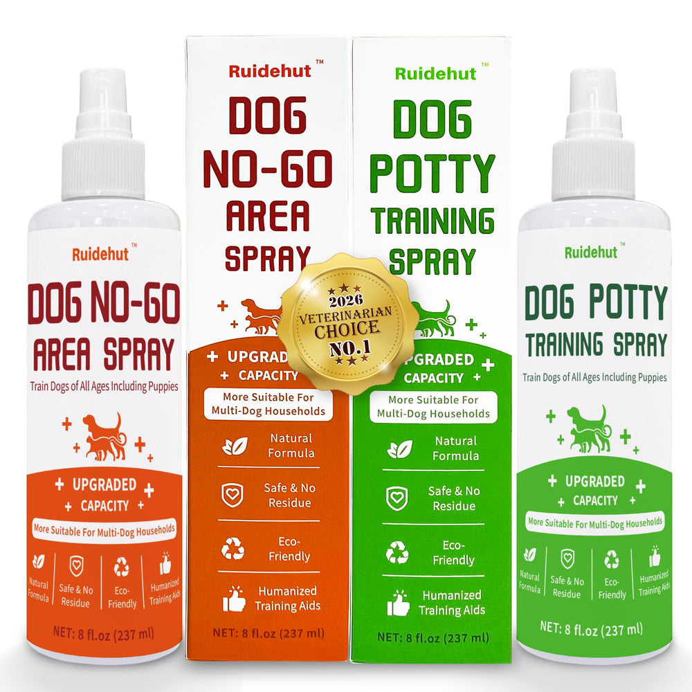 Ruidehut no-go area spray bottle deterring access to restricted zones for dogs