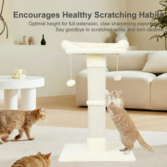 Runske side dangling plush balls station invites interactive play for cats.