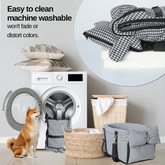 RUONARIER soft grid material cushions pets for comfortable long trips.