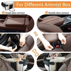 RUONARIER dog car seat with plastic support boards for stability