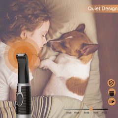 Ruri's dog clippers powered by AA batteries for convenient use.