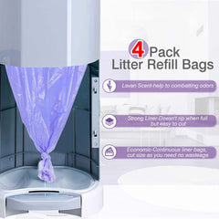 RUZAKO lavender-scented bags reduce odors during litter changes