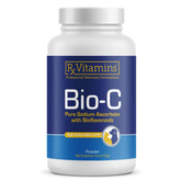 Rx Vitamins Bio-C bottle pour illustrating easy dosing and daily immune support.