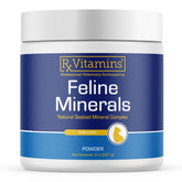 Rx Vitamins Feline Minerals taurine bottle supports heart health and vision in cats