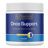 Rx Vitamins Onco Support bottle front showing immune and gut health focus.