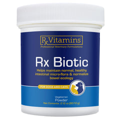 Rx Vitamins Rx Biotic bottle front for dogs and cats digestive support