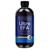 Rx Vitamins Ultra EFA Omega 3 bottle pouring for easy feeding and coat health.