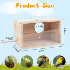 Rypet nesting box in natural paulownia and pine wood offers insulation and a forest aroma