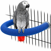 RYPET parrot perch rough-surfaced with size 17cm by 20cm for large parrots, boosts foot activity