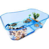 Rypet Turtle Tank built-in platform and ramp for easy basking