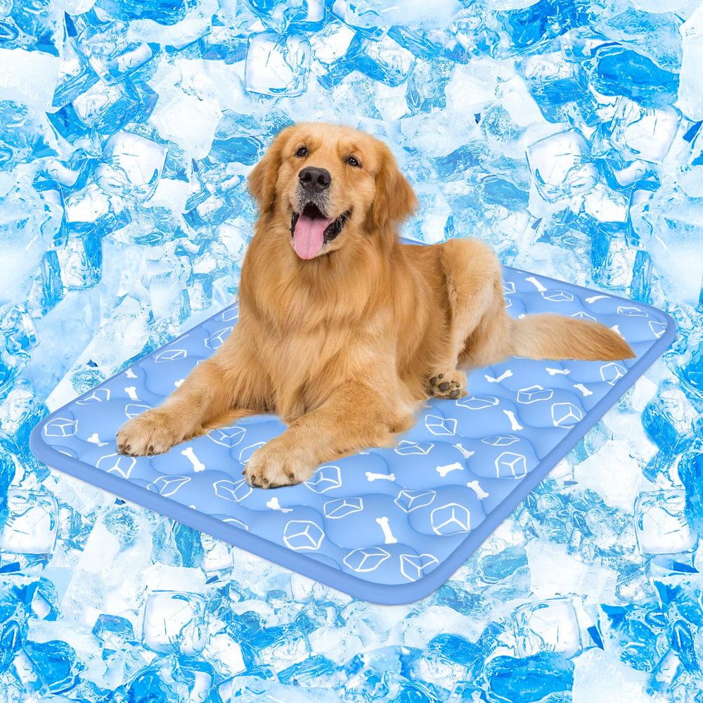Rywell Dog Cooling Mat 2.0 surface color change demonstrates cooling effect for hot days