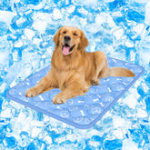Rywell Dog Cooling Mat 2.0 surface color change demonstrates cooling effect for hot days