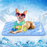 Rywell Dog Cooling Mat with Arc-Chill tech showing lasting cooling.