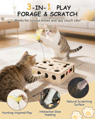 RZPTL nail file scratcher supports gentle claw care on wood.