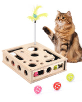 RZPTL interactive box puzzle cat toy boosts mental engagement.