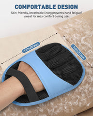 RZPTL magic brush glove used on a sofa to remove fur quickly