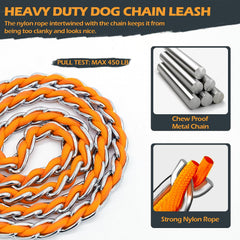Heavy-duty swivel clip ensures secure attachment during active walks.