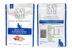 Sa-Shi Bonita Tuna & Sardines pouch in savory broth for hydration