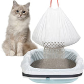 Sabary 56-count cat litter bags with holes for easy disposal