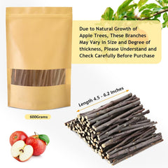 Sadaunbe apple sticks packaging showing kraft paper and fresh aroma