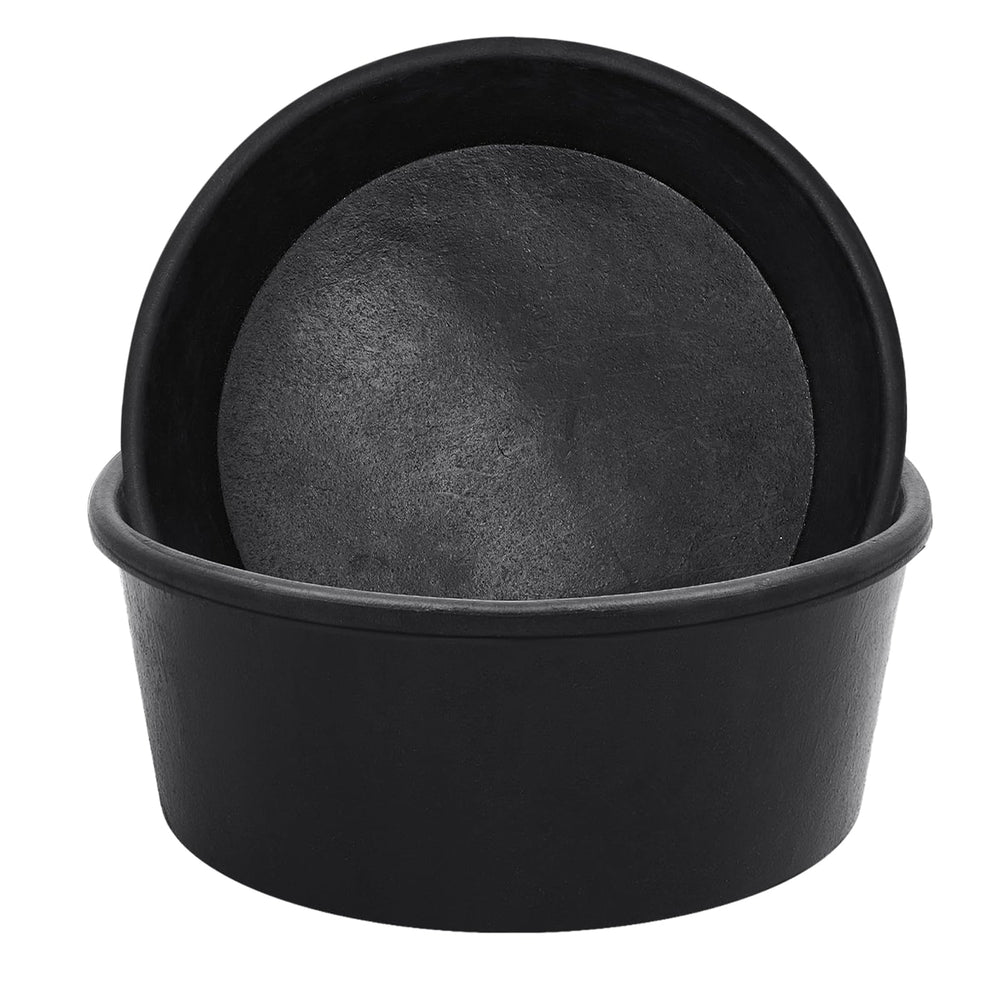 Sadnyy rubber feeder pan 2-pack demonstrates sturdy design to reduce tipping during feeding