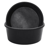 Sadnyy rubber feeder pan 2-pack demonstrates sturdy design to reduce tipping during feeding