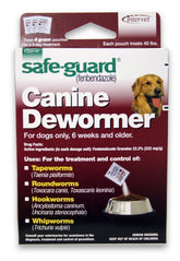 SAFE-GUARD Guard Canine dewormer pack for large dogs with 4-gram tablets
