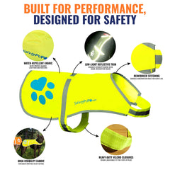 SafetyPUP XD urban visibility vest strap detail for easy accessory attachment