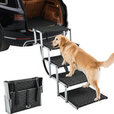 Saker foldable dog ramp top view shows sturdy frame for safe pet loading.