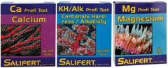 Salifert alkalinity calcium magnesium kit packaging with clear instructions for reliable readings.