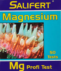 Salifert Magnesium Test Kit box front for reliable reef tank testing.
