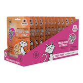 Salty Cat freeze-dried tuna treats 10g bag front view; high-protein snack for cats.