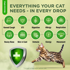 SalutemPet Cat Antibiotic label close-up highlights ingredients for cats.
