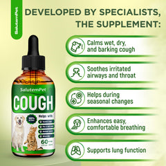 SalutemPet Kennel Cough Dropper Dispense enables precise dosing for dogs and cats.