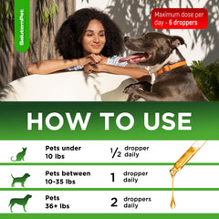 SalutemPet Kennel Cough Herbal Ingredients Mullein Leaf shown for natural support.