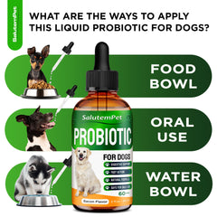 SalutemPet Probiotics enzyme and prebiotic label highlights digestive support