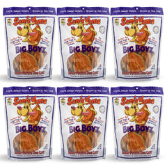 Sams Yams Big Boyz packaging with resealable bag for easy storage