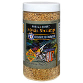 San Francisco Bay Brand Freeze-Dried Mysis Shrimp package front highlights premium protein for vibrant, active fish.