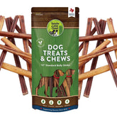 Sancho & Lola’s Closet Supreme 12-inch bully sticks product shot, all-natural beef flavor.