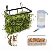 Sangle SOPFFY rabbit hay feeder keeps hay tidy in small pet cages.
