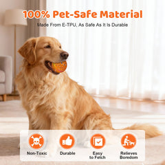 Sankell compact 2.8 inch ball fits small and medium dogs for safe fun.