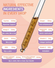SANTKOL cat collagen drops promote healthy skin and coat with daily use.