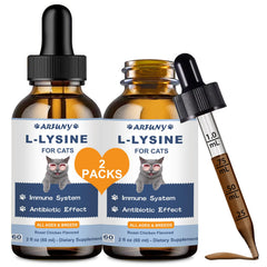 SANTKOL Lysine cat drops bottle for easy administration and immune support.
