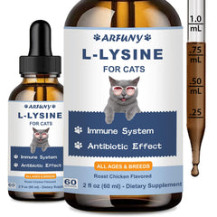 SANTKOL L-Lysine drops bottle supports cat eye health and immunity