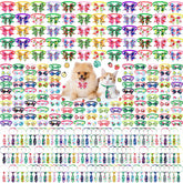Sanwuta 300-piece dog bow tie set for versatile pet styling and quick wardrobe changes