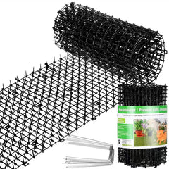 Sanwuta Cat Spike Mat outdoor installation protects garden edges and plants.